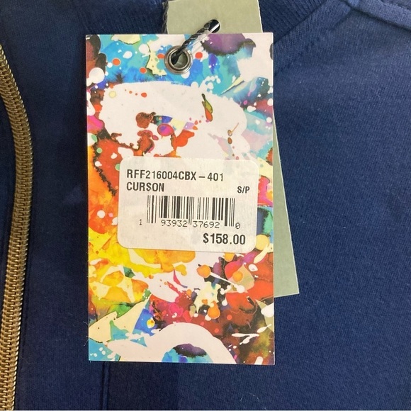 ROBERT GRAHAM  Sz S Curson Half Zip Jersey Knit 100% Cotton Pull On Sweater Top - Picture 4 of 13